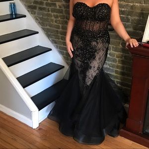 Black Jovani prom gown